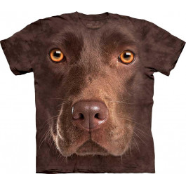   The Mountain Футболка з лабрадором  103550 з бавовни коричнева Chocolate Lab Face M коричневий