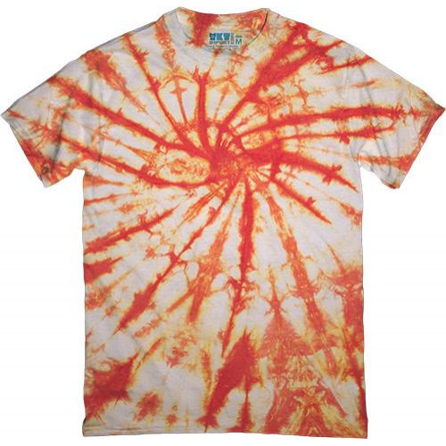 TKT Import Тай-дай футболка бавовняна Tangerine Tie-Dye  900045 помаранчевий - зображення 1