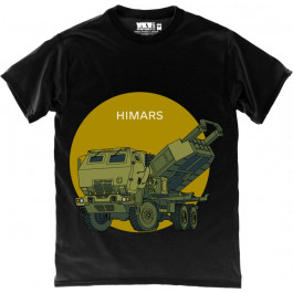   TKT Import Футболка бавовняна чорна з принтом HIMARS  9000143-black L чорний