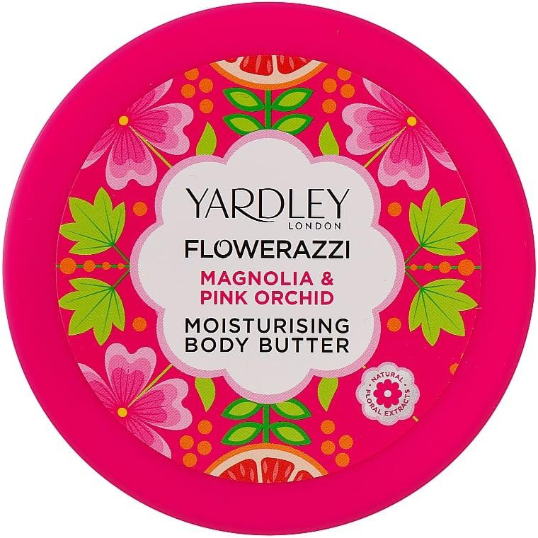 Yardley Масло для тела  Flowerazzi Magnolia & Pink Orchid Moisturising Body Butter 200 мл (5056179300644) - зображення 1