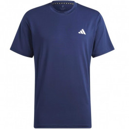   Adidas Футболка спортивна tr-es stretch t dkblue/white (IC7414) XL Синій