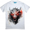 TKT Import Футболка бавовняна біла із принтом Dragon Head in White  9000258 XL - зображення 1