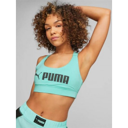   PUMA Спортивний топ  Mid Impact  Fit Bra 52219276 XS Electric Peppermint (4065453341854)