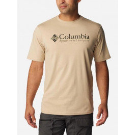 Columbia Футболка бавовняна чоловіча  CSC Basic Logo Short Sleeve 1680051-277 L Світло-бежева (2990029844342_