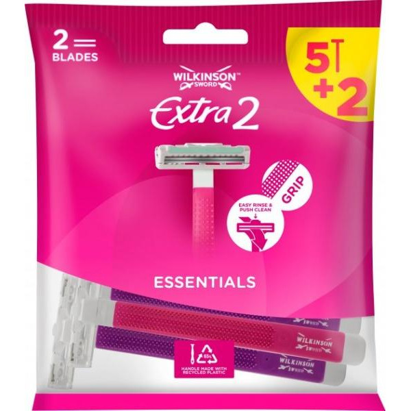 Wilkinson Sword Одноразовые станки  Extra 2 Essentials Beauty 5+2шт (4027800576128) - зображення 1