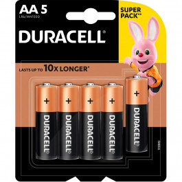   Duracell AA bat Alkaline 5шт Basic (5006188)