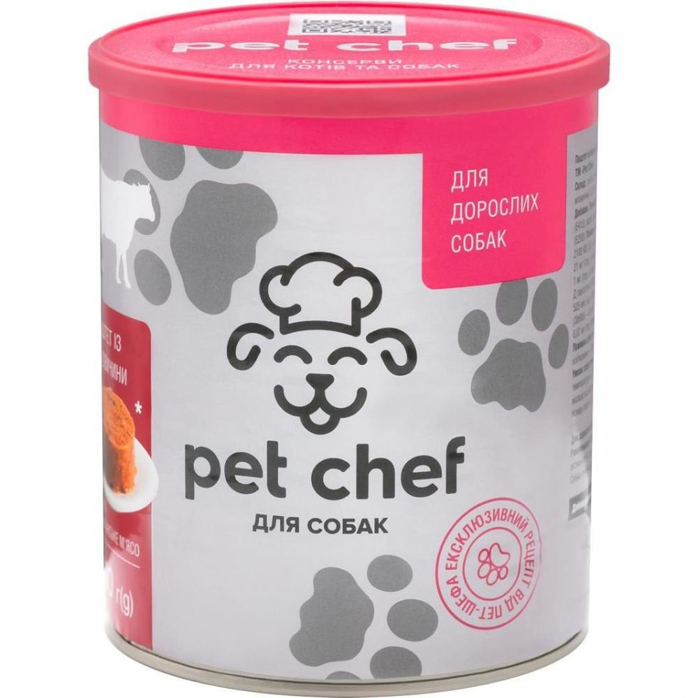 Pet Chef паштет з яловичиною 800 г (4820255190457) - зображення 1