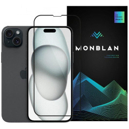   Monblan Tempered Glass Dust-Proof Anti Static Black для iPhone 15