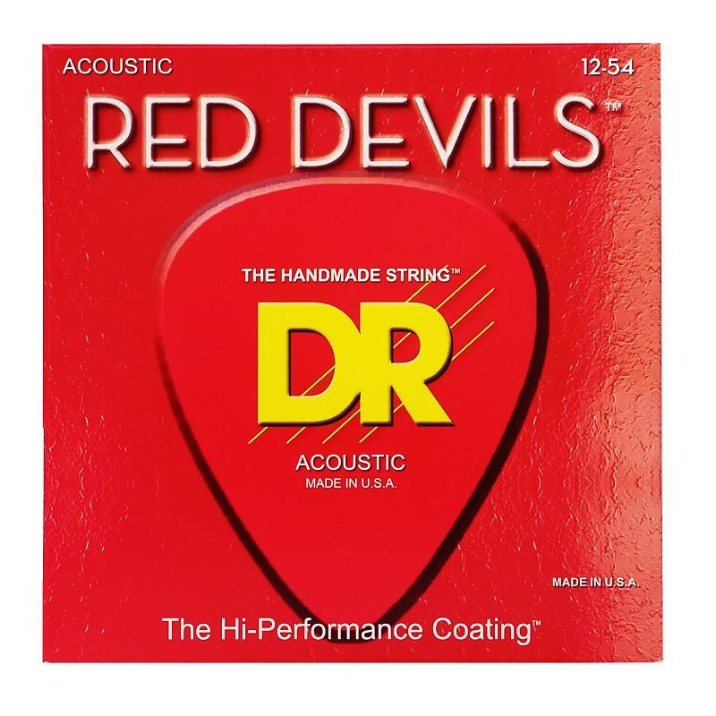 DR DR STRINGS RED DEVILS ACOUSTIC - LIGHT (12-54) RDA-12 - зображення 1