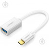 UGREEN US154 Type-C Male to USB 3.0 Female 0.1m White (30702) - зображення 1