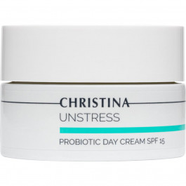 CHRISTINA Дневной крем  Unstress ProBiotic Day Cream SPF 15 с пробиотическим действием 50 мл (7290100366370)