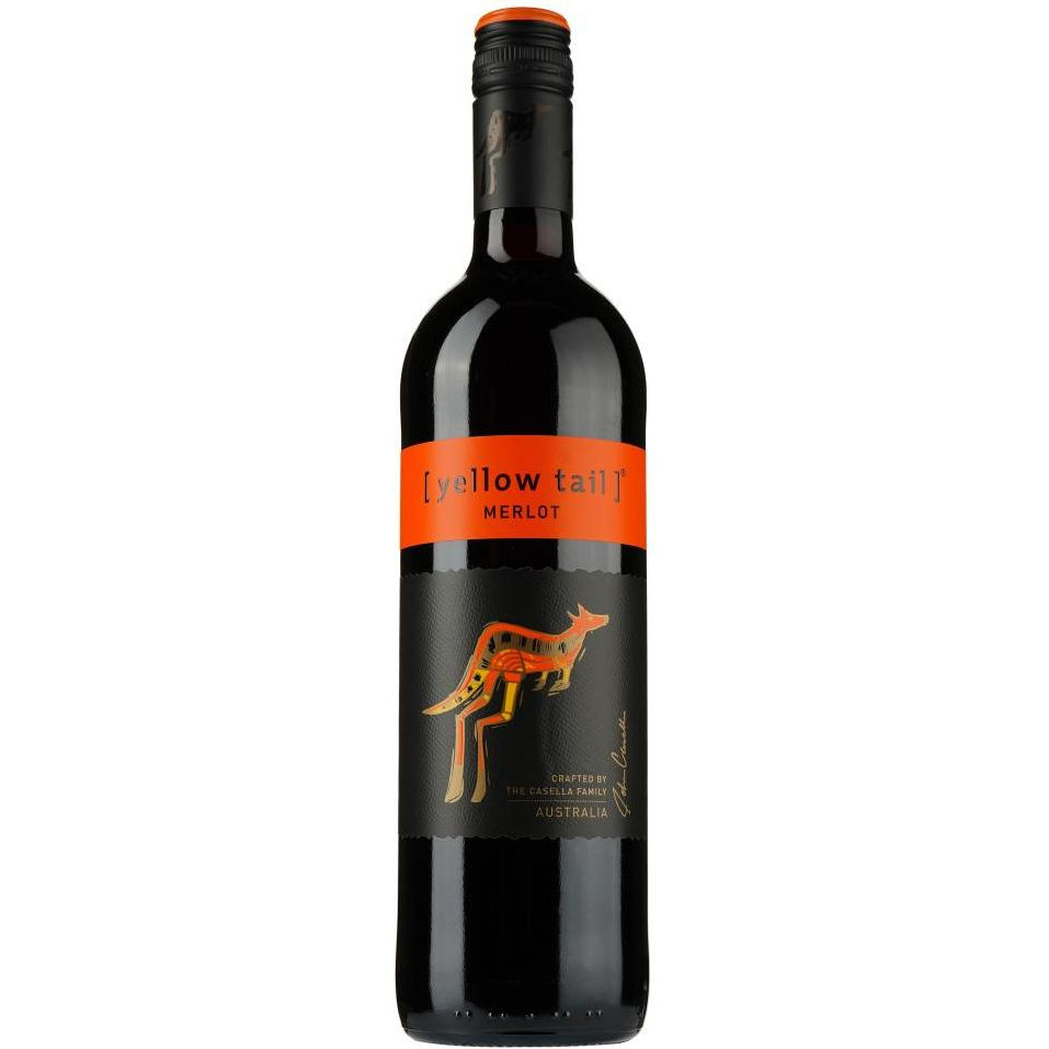 Yellow Tail Вино  Merlot красное полусухое 0.75 л 13.5% (9322214006328) - зображення 1