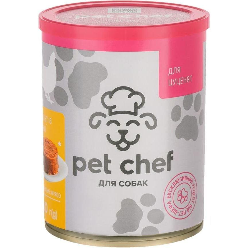 Pet Chef паштет з куркою для цуценят 360 г (4820255190372) - зображення 1