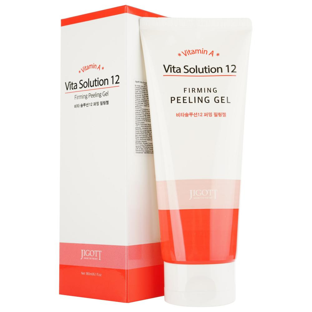 Jigott Пілінг-гель для обличчя  Vita Solution 12 Firming Peeling Gel, 180 мл - зображення 1