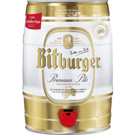   Bitburger Пиво "" Premium Pils, mini keg, 5 л (4102430000806)