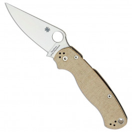   Spyderco Para Military 2 Brown Micarta CPM Cru-Wear (C81MPCW2)