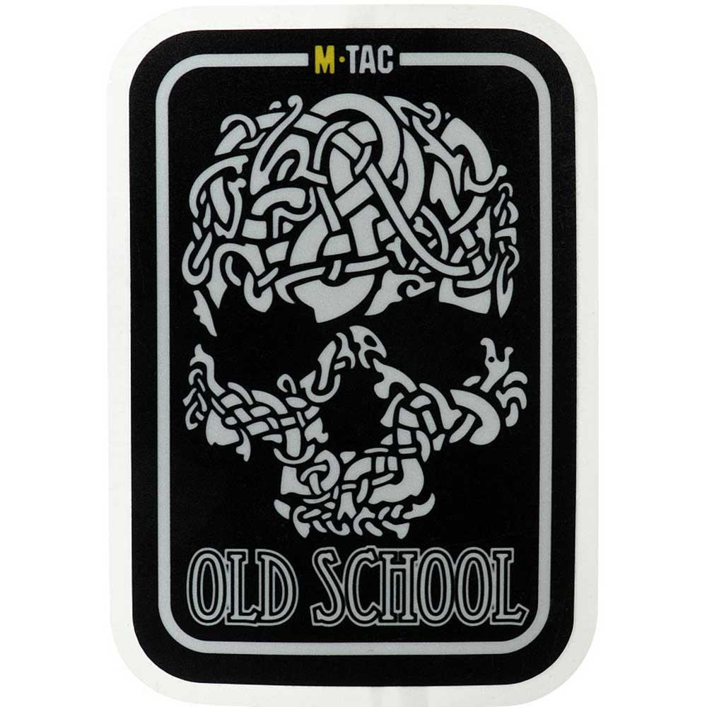 M-Tac Наклейка  Old Skull Large світловідбиваюча - Black (51423002-L) - зображення 1