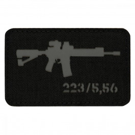   M-Tac Патч  AR-15 223/5.56 Laser Cut - чорний/сірий (51111211)