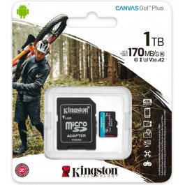   Kingston 1 TB microSDXC Canvas Go! Plus UHS-I U3 V30 A2 Class 10 + SD-adapter (SDCG3/1TB)