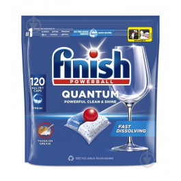 Finish Засіб для миття посуду в посудомийних машинах  Quantum All in 1 120 шт (5908252012114)