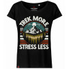 Voyovnik Футболка T-shirt жіноча  Trek More, Stress Less - Black L - зображення 1