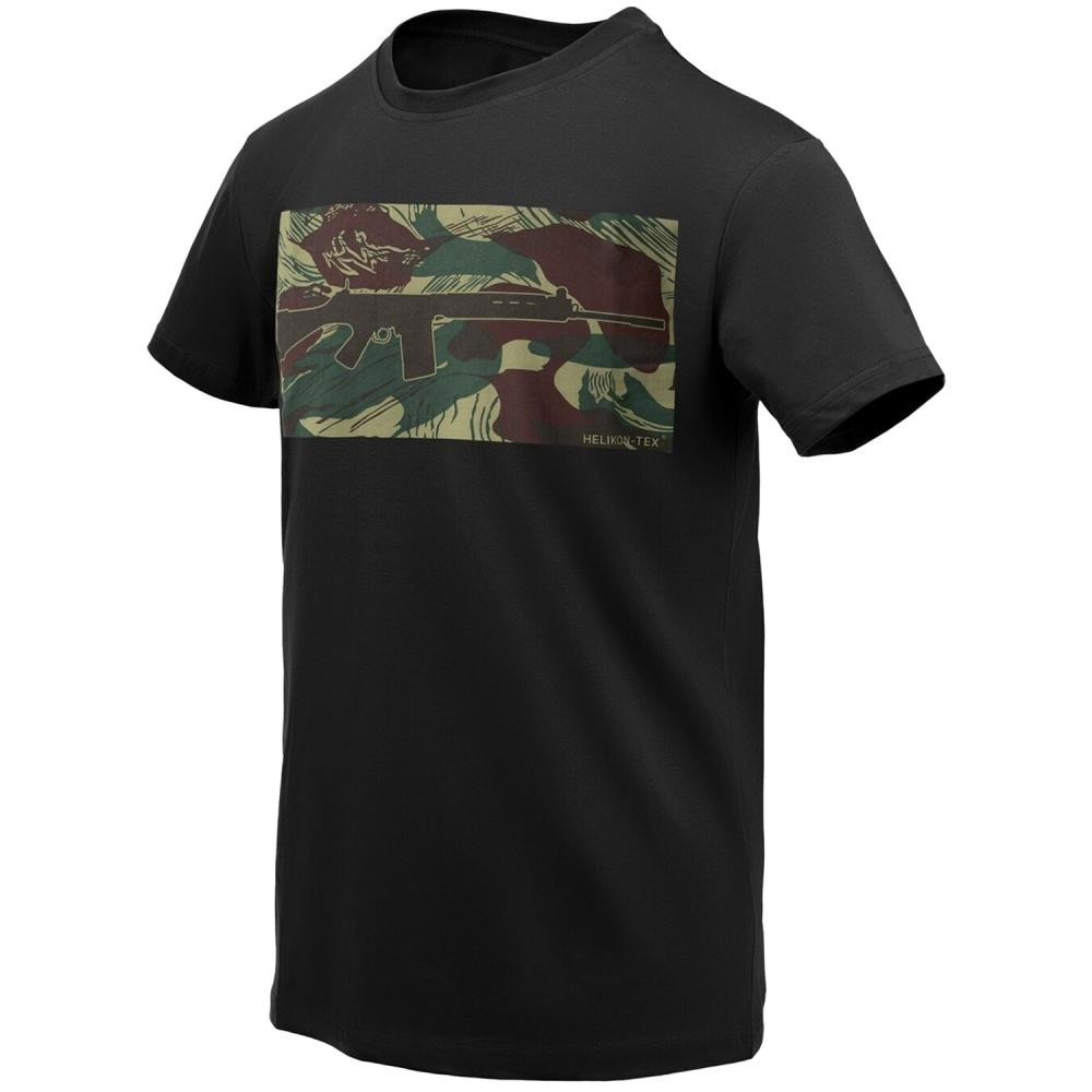 Helikon-Tex Футболка T-Shirt  FN FAL - Black/Rhodesian Camo L - зображення 1
