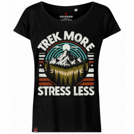 Voyovnik Футболка T-shirt жіноча  Trek More, Stress Less - Black M