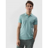 4F Поло довге чоловіче  Polo Shirt M129 4FWSS24TPTSM129-47S 2XL Бірюзове (5904698717392) - зображення 1