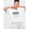 DKNY Футболка коротка жіноча  Reflect Logo Boxy Cr DP2T8559-WHT L Біла (755406639841) - зображення 1