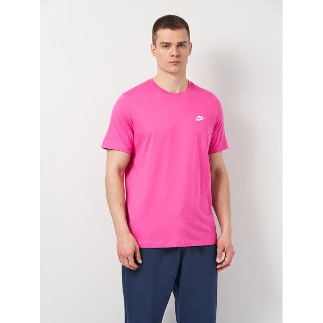 Nike Футболка довга чоловіча  M Nsw Club Tee AR4997-605 L Рожева (196976580933) - зображення 1