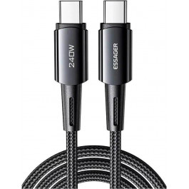   Essager Sunset 240W Fast Charging Cable Type-C to Type-C 1м Dark Gray (EXCTT3-CG0G-P)