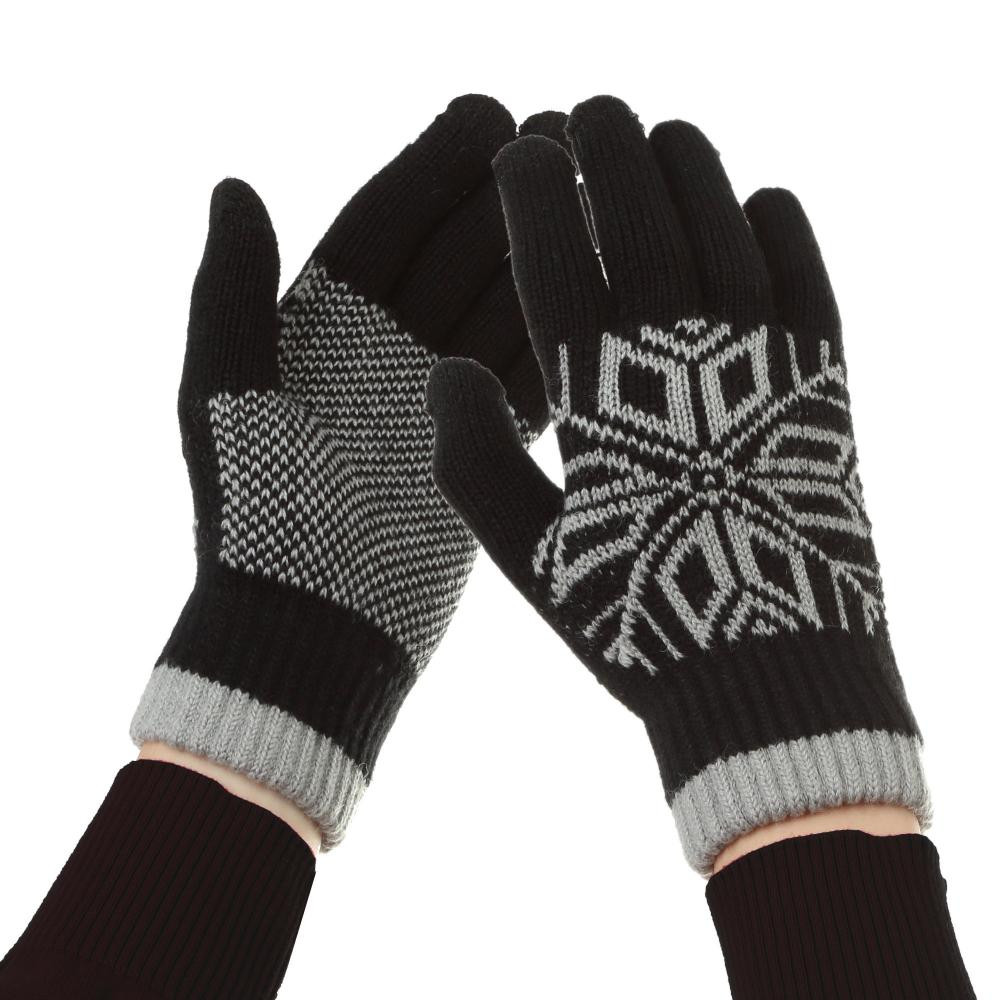 ArmorStandart Рукавиці для сенсорних екранів Touch Gloves Snowflake з орнаментом Blue (ARM59994) - зображення 1