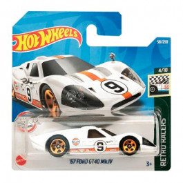   Hot Wheels 67 Ford GT40 Mk.IV Retro Racers 1:64 HCW67 White