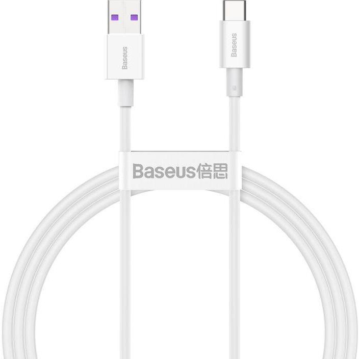 Baseus Superior Series Fast Charging Data Cable USB to Type-C 1m White (CATYS-02) - зображення 1