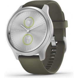   Garmin vivomove Style Silver-Moss Green Silicone (010-02240-21)