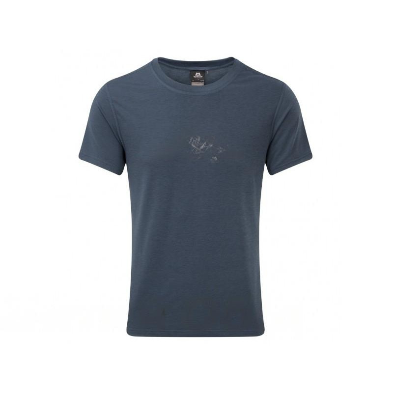 Mountain Equipment Футболка  Groundup Mountain Tee Denim Blue S (1053-ME-004028.01476.S) - зображення 1