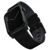 Uniq Ремінець Apple Watch Strap 49/45/44/42 mm  Straden Waterproof Leather Hybrid Midnight (Black) - зображення 1