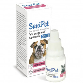 Природа Гель для ротовой полости SaniPet капли 15мл для кошек и собак (PR020062)