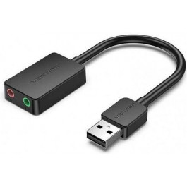 Vention USB Sound Card 2.0 Channel 0.15m Black (CDYB0)