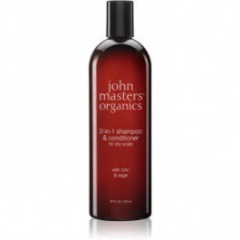   John Masters Organics Zinc & Sage шампунь та кондиціонер 2 в1 473 мл