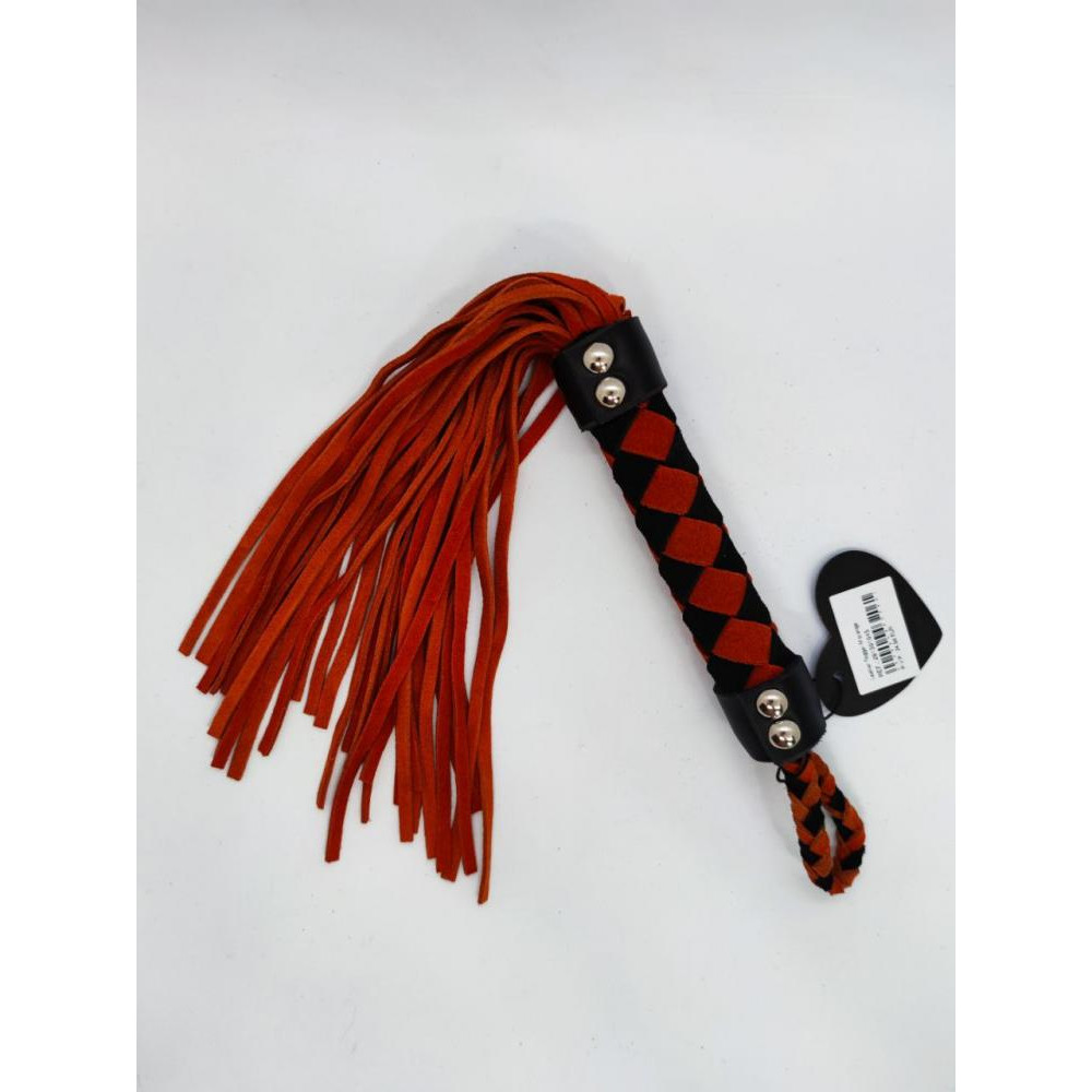 DS Fetish Leather flogger M orange (291501045) - зображення 1