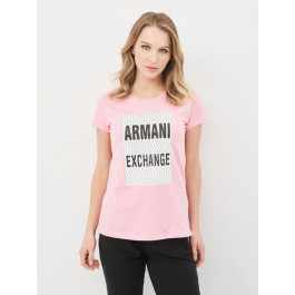   Armani Exchange Футболка бавовняна жіноча  10519.4 XL Рожева