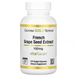   California Gold Nutrition French Grape Seed Extract 100 mg 120 капсул