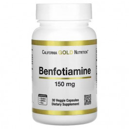   California Gold Nutrition Benfotiamine 150 mg 30 рослинних капсул