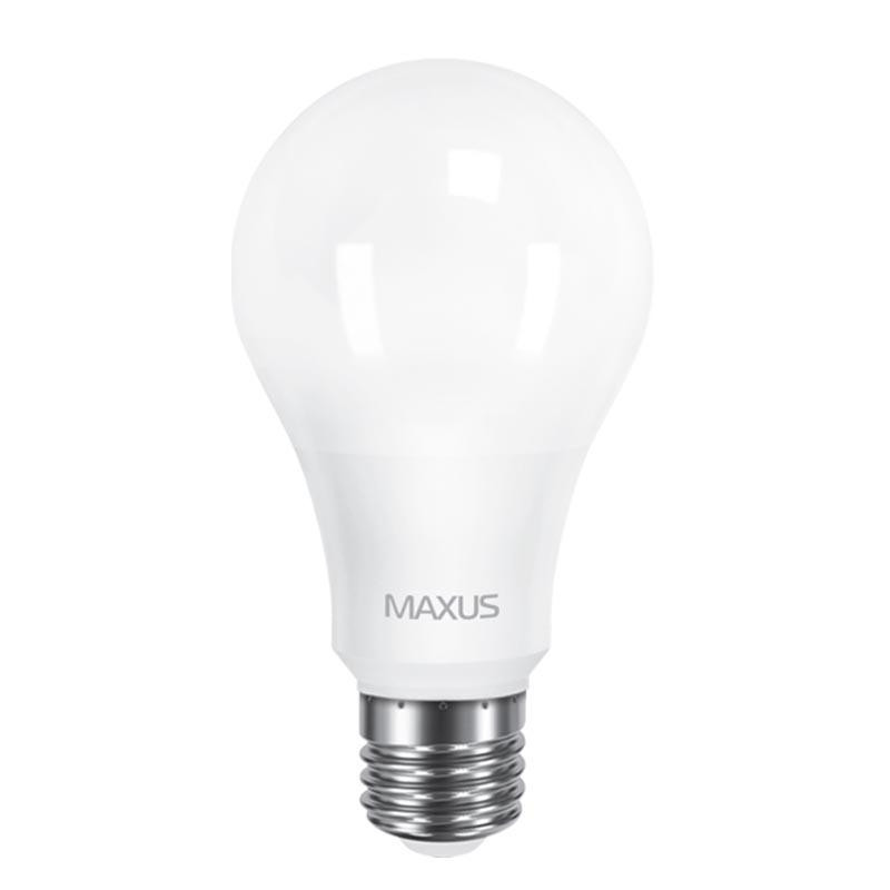 MAXUS 1-LED-563 (A65 12W 3000K 220V E27 AP) - зображення 1