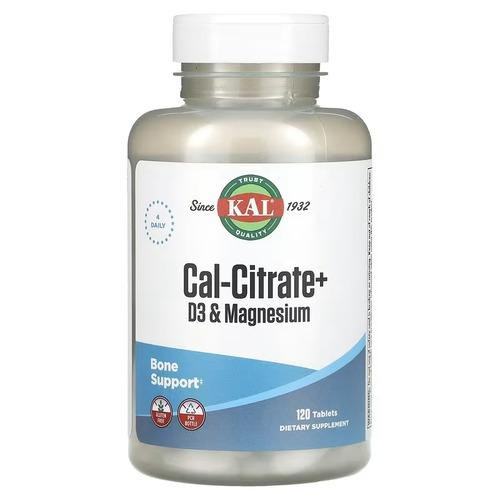 KAL Cal-Citrate+ D3 & Magnesium 120 таблеток - зображення 1