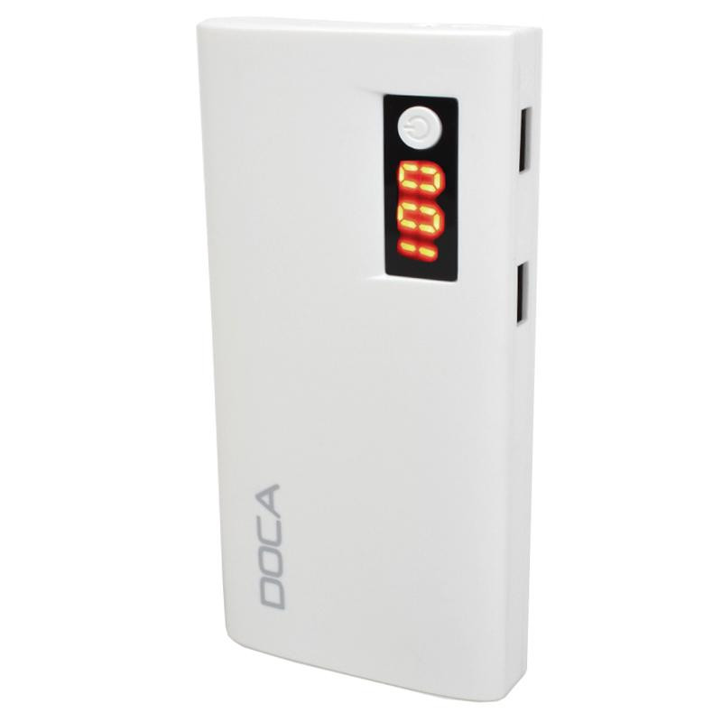 Doca D566II с LED дисплеем 13000mAh white - зображення 1