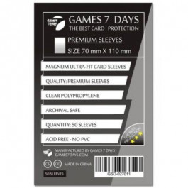   Games7Days Протектори для карт  (70 х 110 мм, Magnum Ultra-Fit, 50 шт.) (PREMIUM) (GSD-027011)