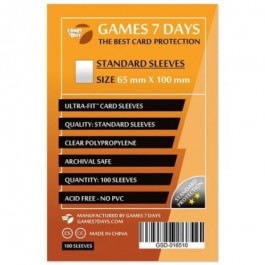   Games7Days Протектори для карт  (65 х 100 мм, Magnum, 100 шт.) (STANDART) (GSD-016510)