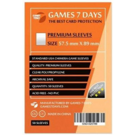   Games7Days Протектори для карток  (57.5 х 89 мм, 50 шт.) (PREMIUM) (GSD-025789)